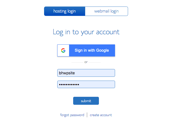 log-into-your-web-hosting-account