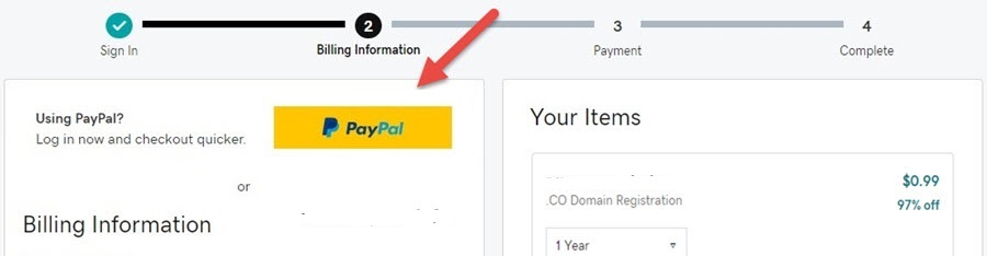 godaddy paypal payment new