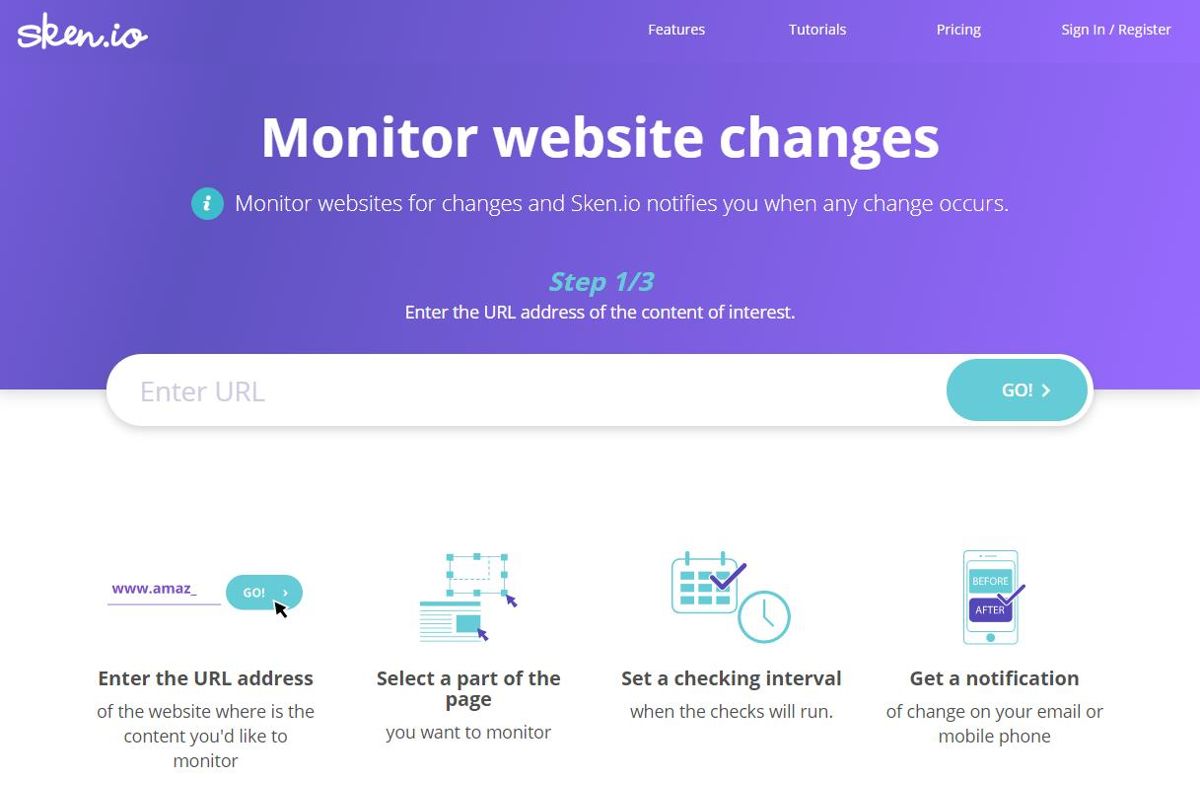 Sken.io - Best Free Tools to Monitor Website Changes