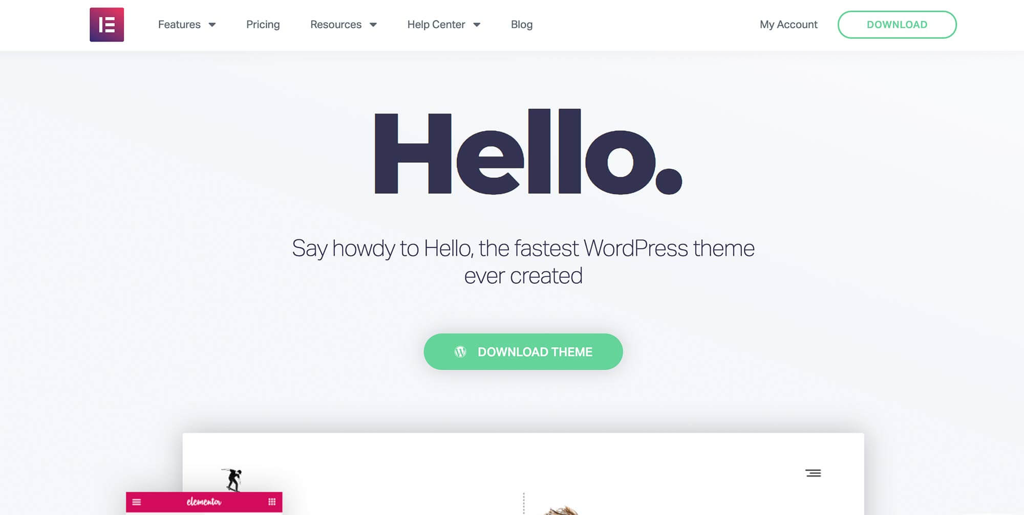 Hello Elementor - Best Free WordPress Themes For Business